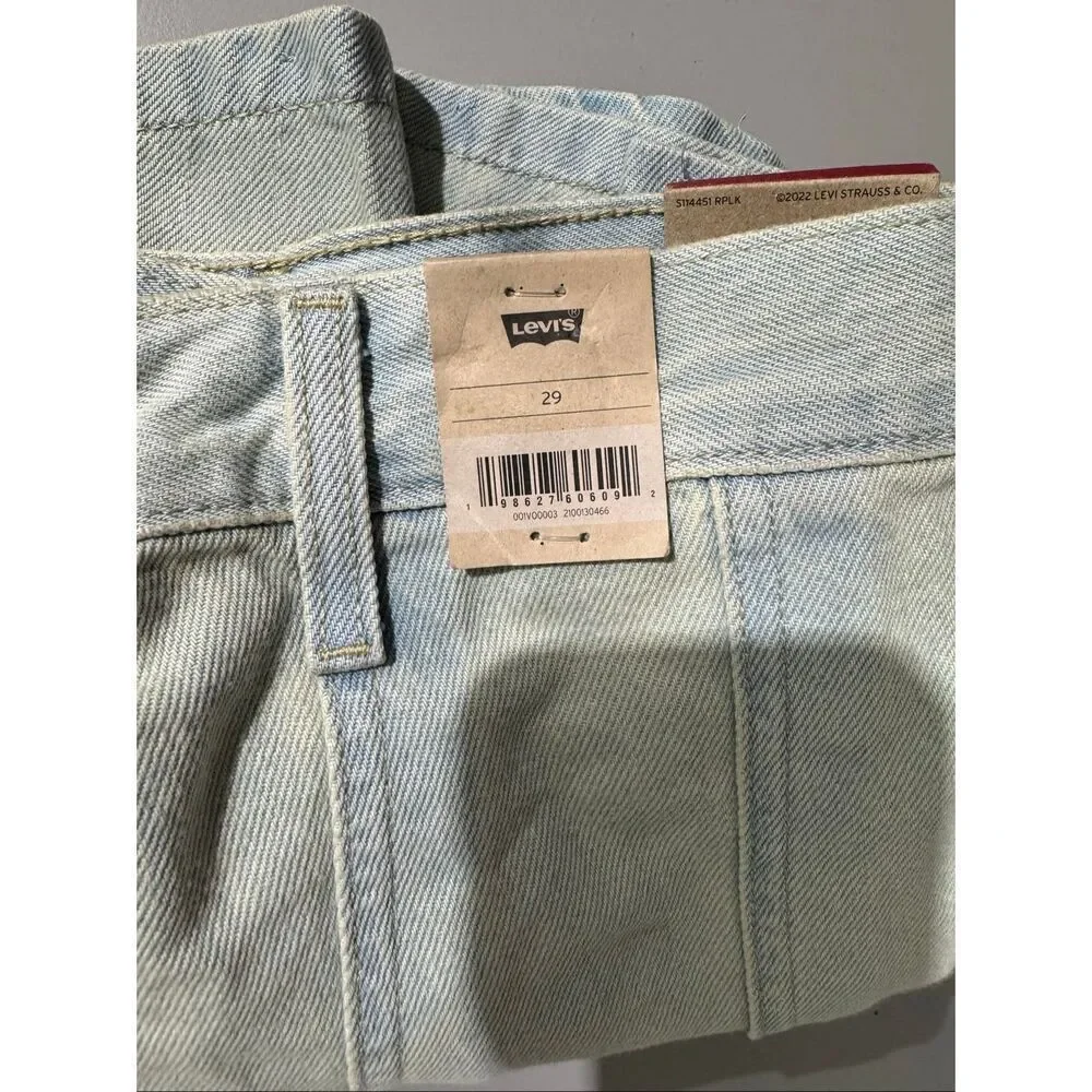 Levi’s Pleated Mini Skirt On Blast Light Wash 29